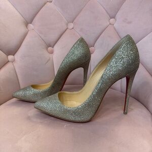 Christian Louboutin Red Bottoms Pigalle Glitter Heels